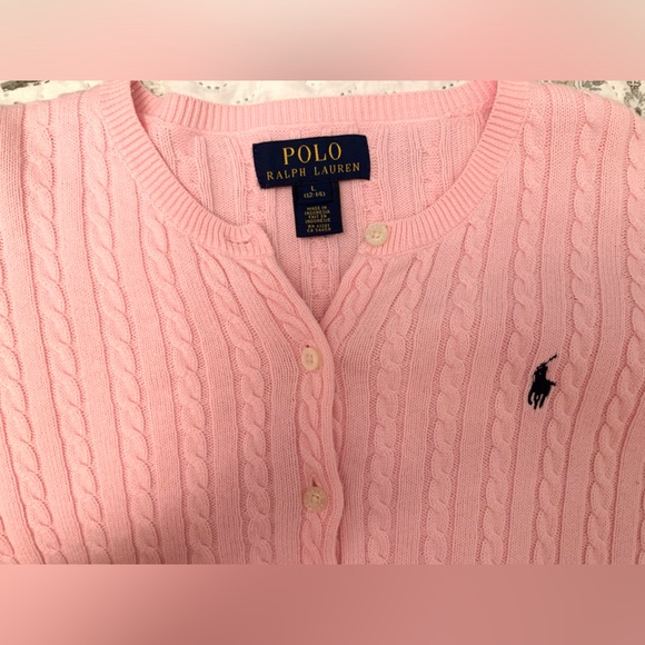 Polo Ralph Lauren Pony Embroidered Knitted Cardigan *PINK* - Picture 2 of 2